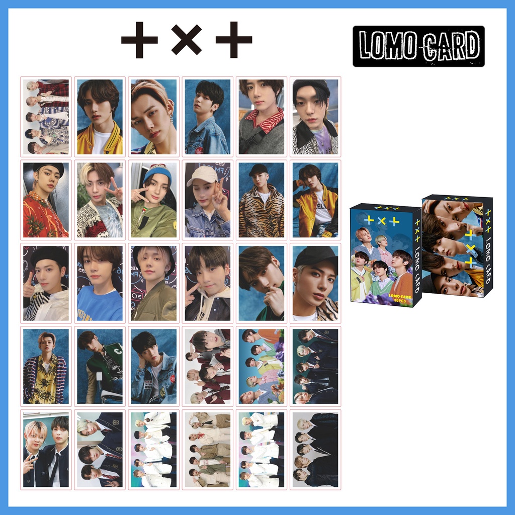 30pcs Kartu LOMO Foto Kpop TWICE Straykids TXT ENHYPEN Postcard