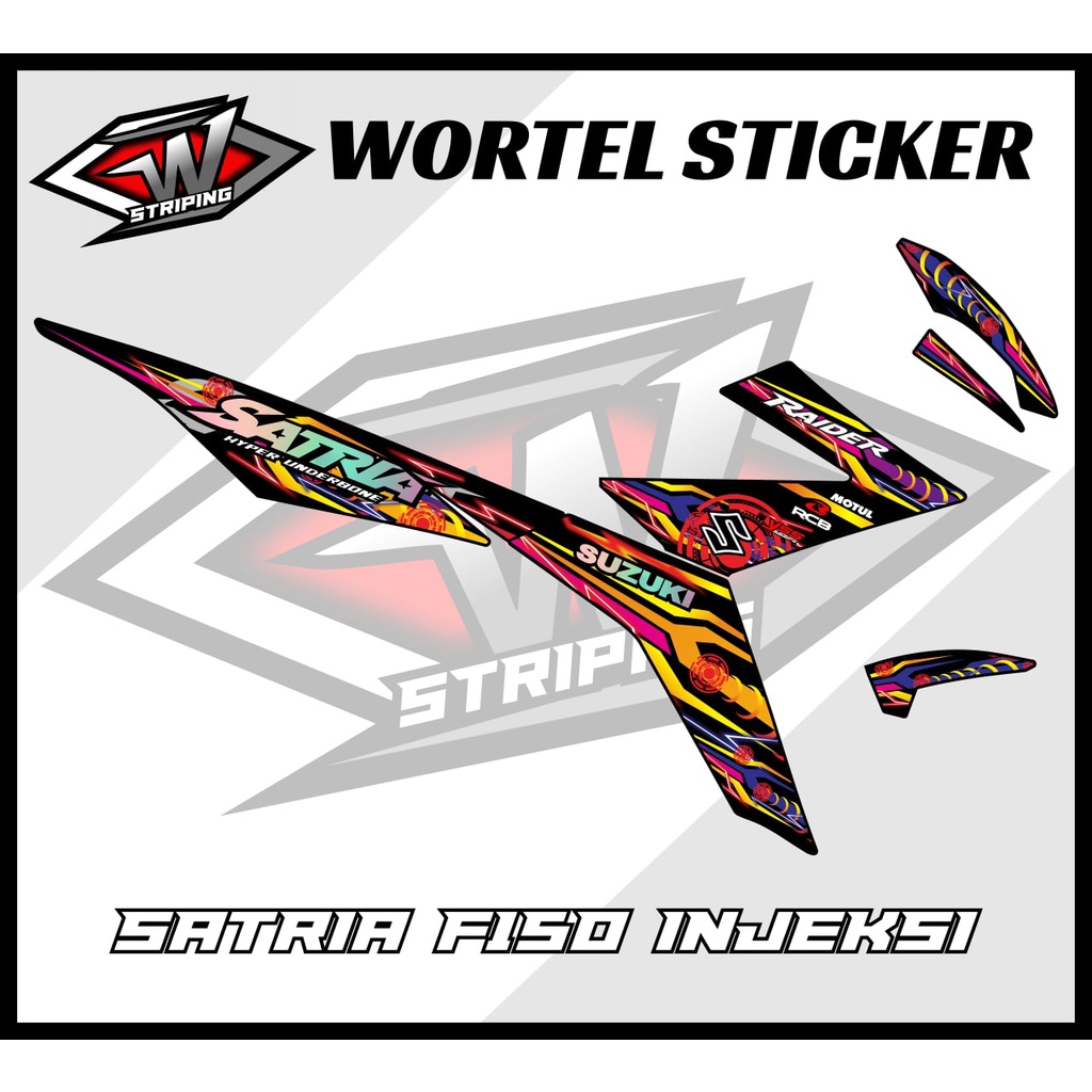 Striping Hologram Satria FU Injeksi-Stiker Decal Satria Fu 150 Injeksi Thailook