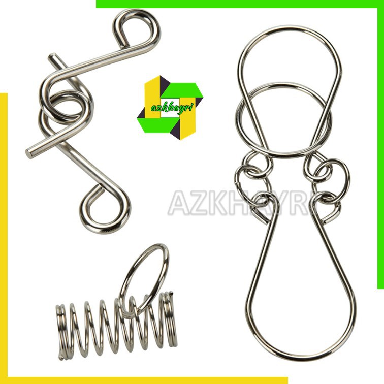 Puzzle Asah Otak Ring Metal untuk Edukasi