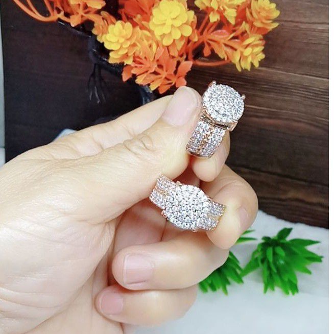 Cincin xuping kombinasi permata full k0013-0015