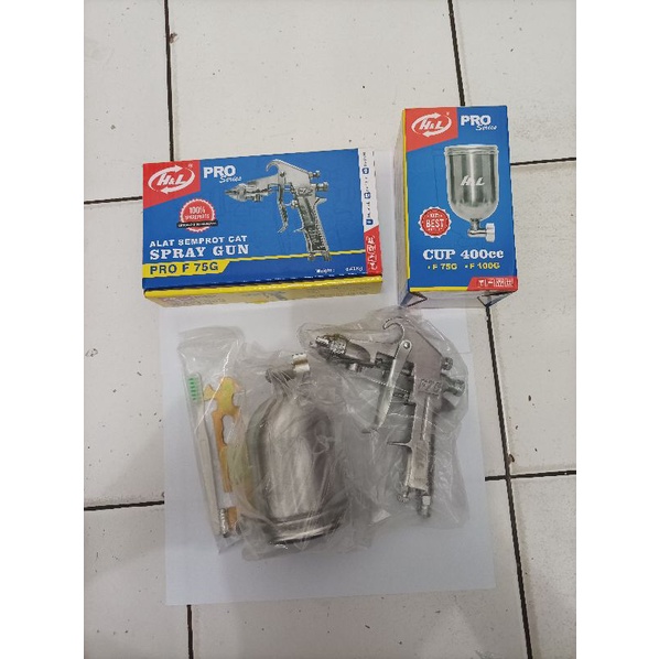 TEKIRO Spray gun F 75G Tabung atas  / alat semprot cat berkualitas