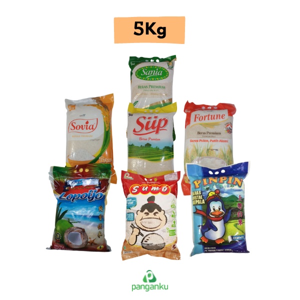 

Beras 5kg Premium Sania Sumo Lopo ijo Pinpin Sovia Fortune Siip Murah | Panganku Surabaya