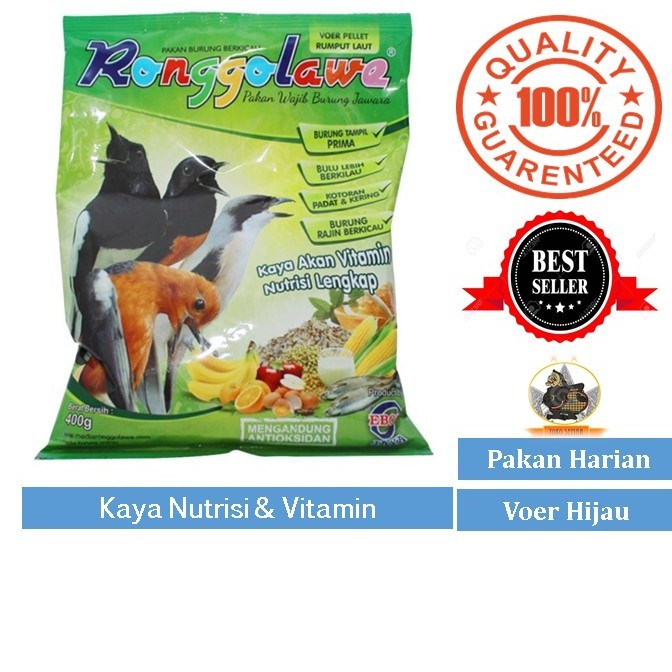 Pakan Burung Anis Murai Cucak Voer Rumput Laut Ronggolawe EBOOD JAYA