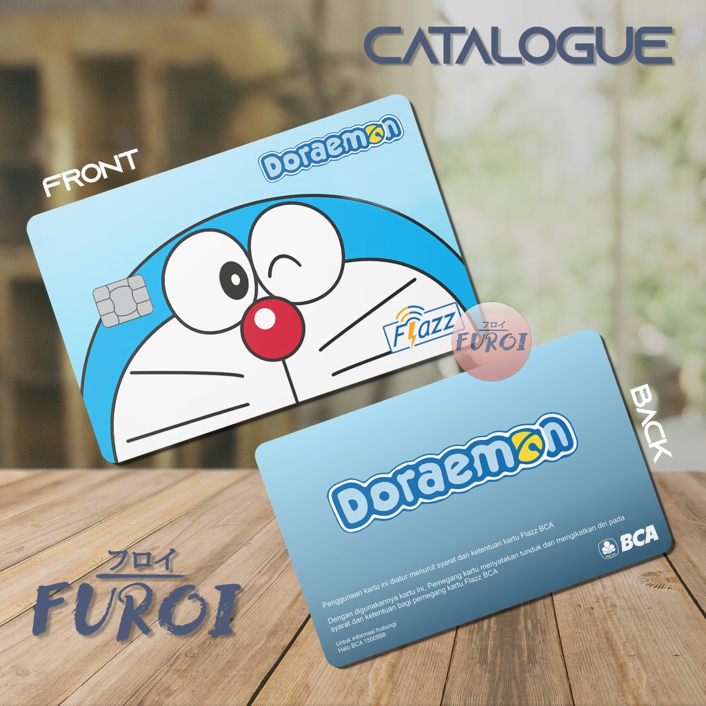 Custom Flazz BCA | Custom Emoney Mandiri | Peeking Doraemon