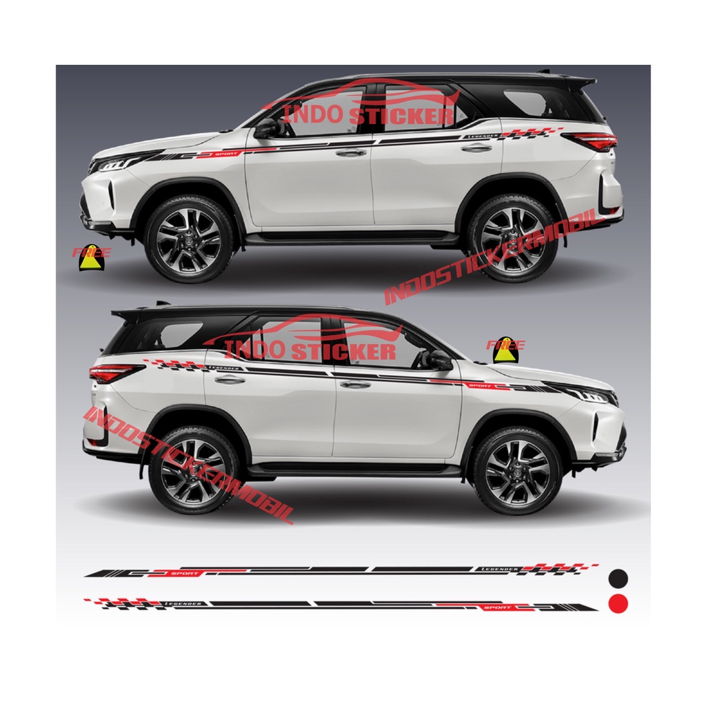 Jual STICKER STIKER STRIPE MOBIL FORTUNER LEGENDER STIKER MINIMALIS ...