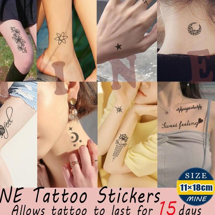 (COD-BH6N 【MINE】 tato temporer tahan lama 15 hari tato temporer anti air Asli ready