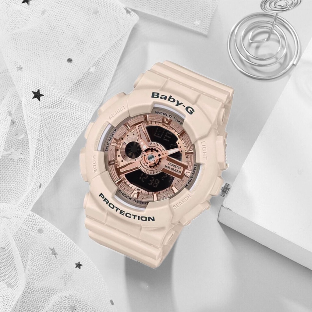 (COD) JAM TANGAN WANITA BABY-G SPORT BA 110 FULL BIRU FULL READY STOCK HITAM LIST GOLD PUTIH HITAM PINk TERIMA BAYAR DITEMPAT best seller ready stock