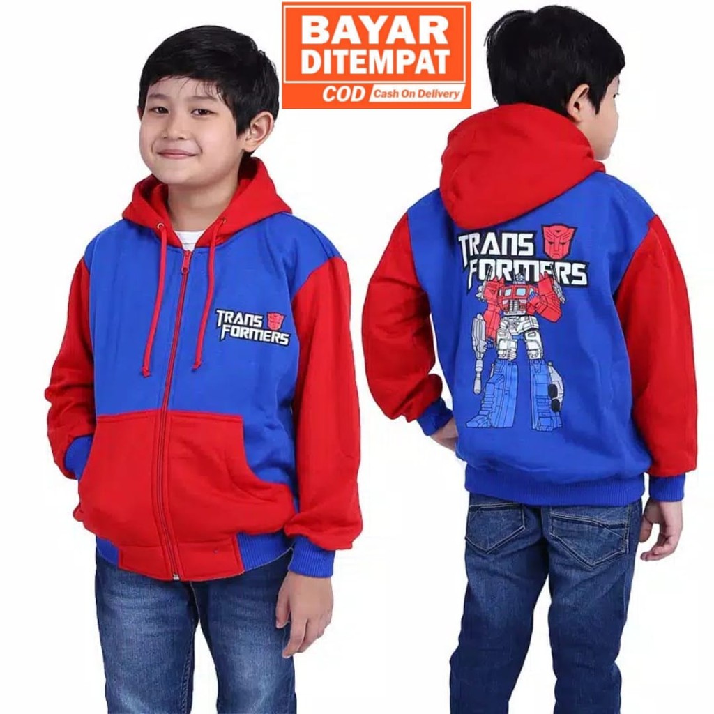 Jaket Anak Super H3R0 usia 2-10thn-bahan fleece tebal-Arshila_fashion