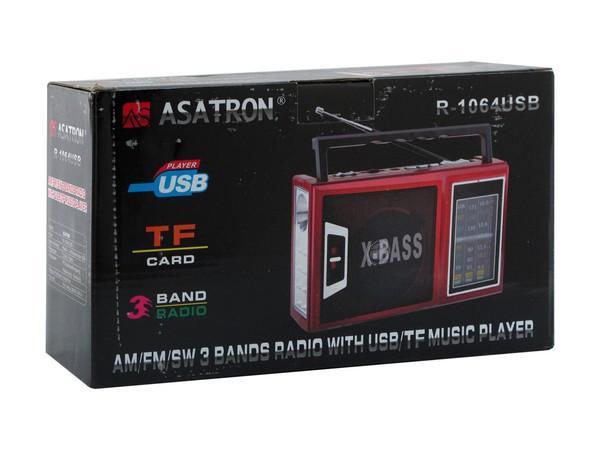 Paling Dicari!! Radio Asatron R-1064 USB AM/FM/SW 3 Band Portable Radio