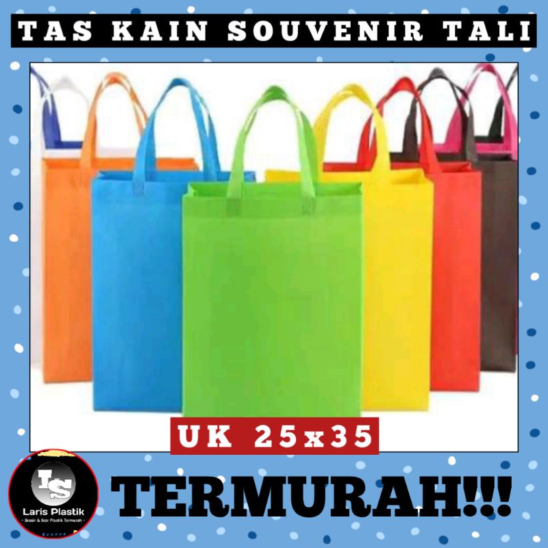 

LS TAS KAIN TAS SOUVENIR TAS SPUNBOUND TALI UKURAN 25x35 TERMURAH