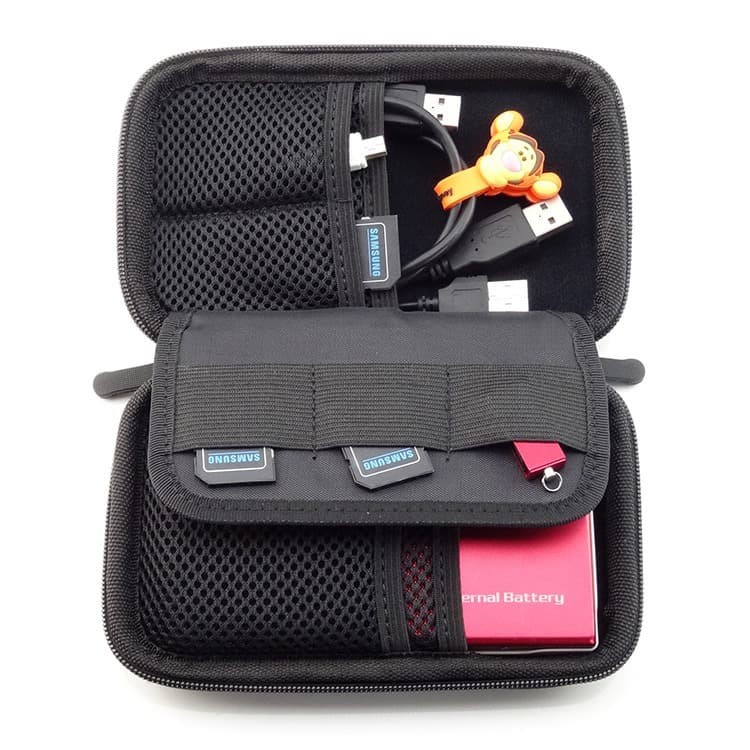 BUBM HDD Case Bag Protection Organizer Multifunction - GH1310 - Black