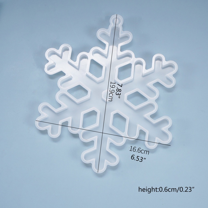 SIY  Crystal Epoxy Resin Mold Christmas Snowflake Listed Pendant Casting Silicone Mould DIY Crafts Decoration Jewelry Making Tools