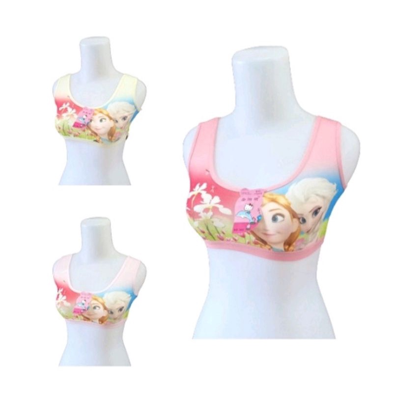 3pcs Miniset anak perempuan SD SMP motif bra pakaian dalam