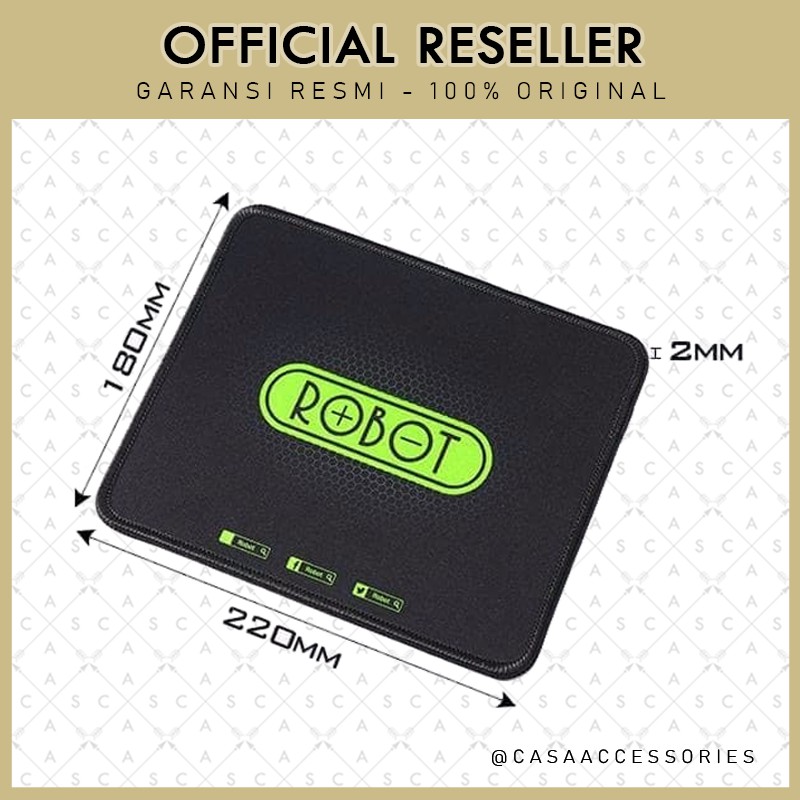 MousePad Robot MP01 Black - Robot Mouse Pad Hitam