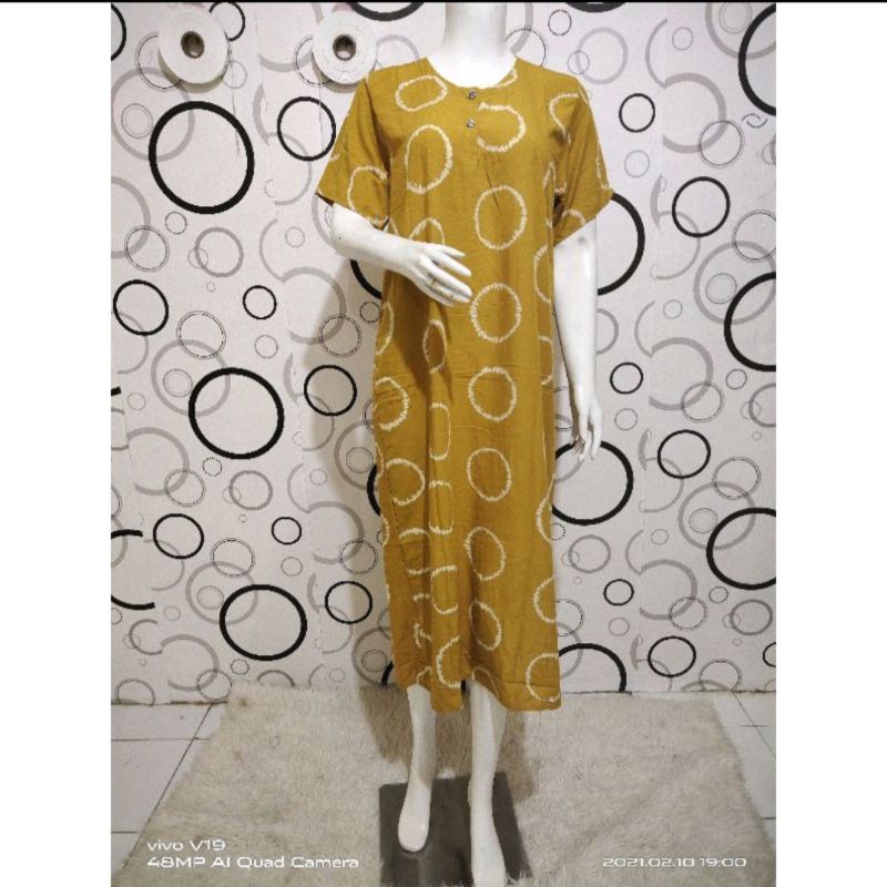 TERBARU | DASTER BUSUI MOTIF KORAN | DASTER KANCING BUSUI |  DASTER KEKINIAN-Busui cincin kuning