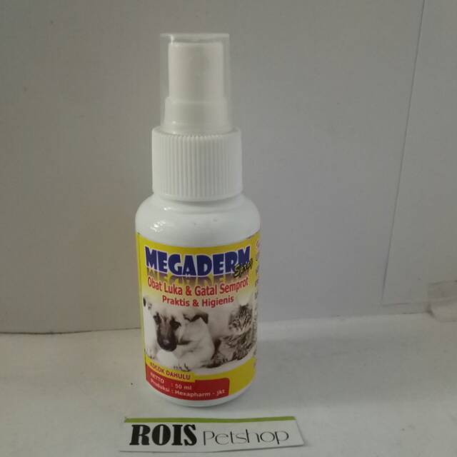 Obat kucing luka dan gatal semprot megaderm