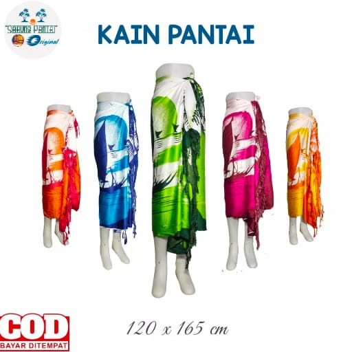 Selendang Pantai/Kain Bali/Selimut Tipis/Kain Pashmina/Syal/Background foto/hiasan Dinding/Tirai/Dress/Motif Pantai Kapal