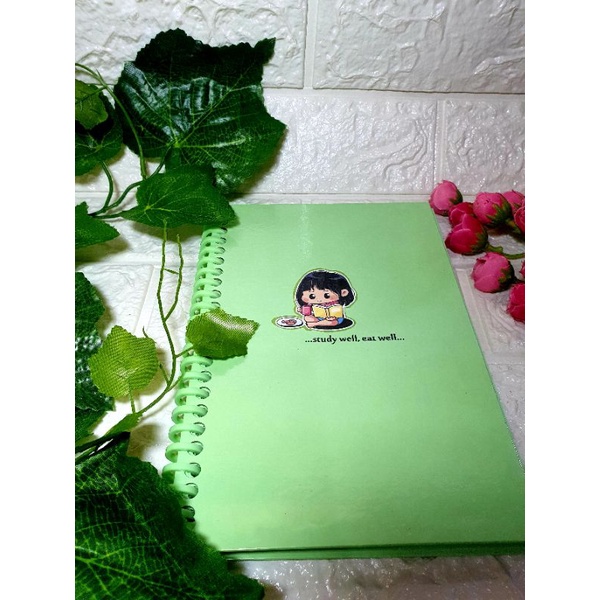 

buku dairy aesthetic hard cover motif hijau series