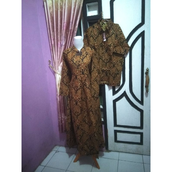 baju batik sarimbit pria dan wanita baju batik cople lengan panjang