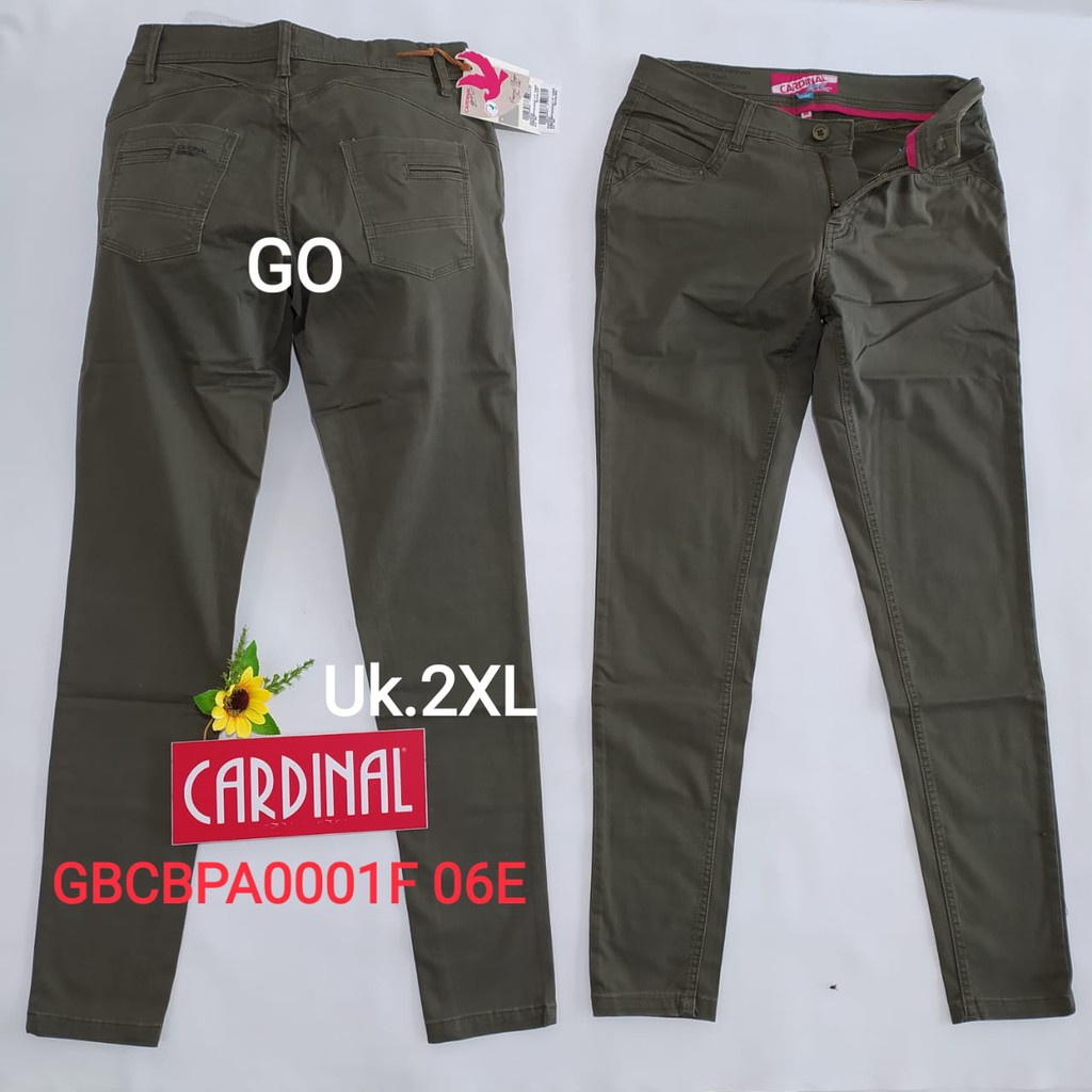 gof 2XL CELANA JEANS CARDINAL Casual Katun Pensil Skinny Fit Celana Panjang Jeans Perempuan