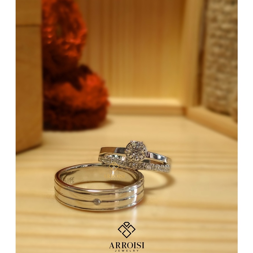 Cincin Couple Platinum Cincin NIkah Platinum Bergaransi Cincin Platinum
