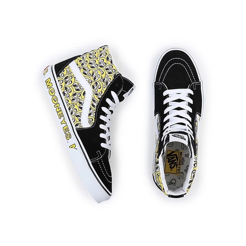 Vans Sk8 Hi X Mooneyes Black Yellow Original