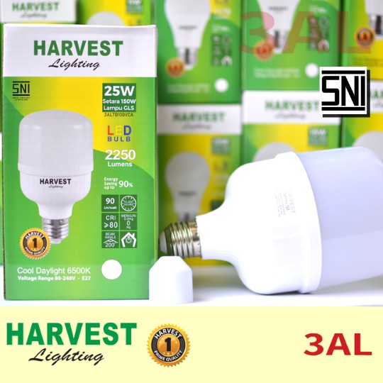 25W HARVEST LIGHTING Lampu Kapsul LED T-Bulb 25 watt Lampu Hemat Energi Original Bersertifikat SNI dan Bergaransi