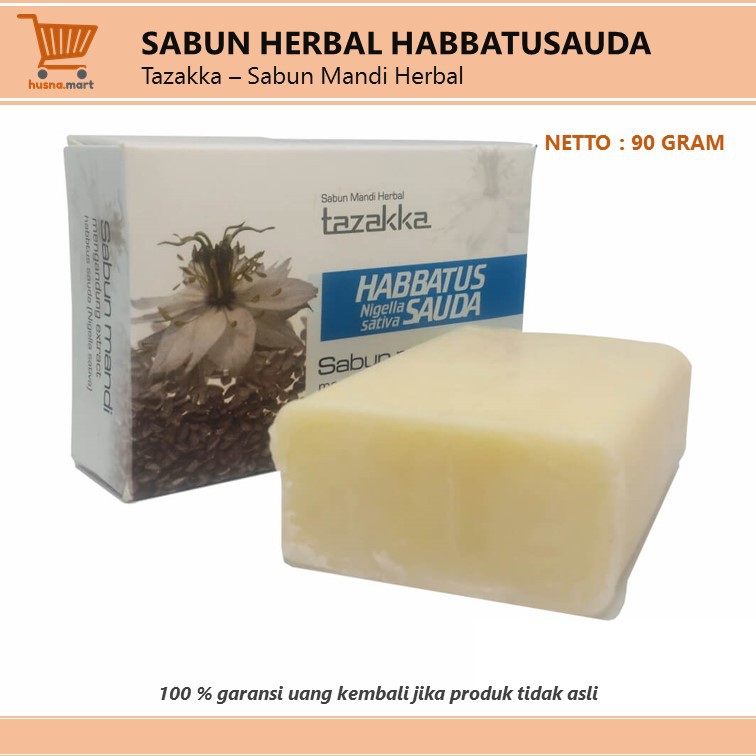 Habbatussauda Ekstrak Sabun Mandi Herbal Batang Mencerahkan Kulit Herbal Tazakka 90 gr Body Wash