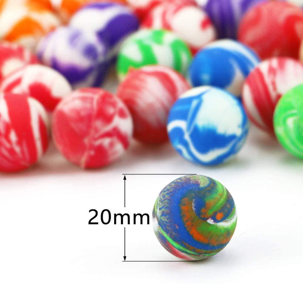Quinton Bola Pantul Mainan Goyang Mainan Mandi Mini Elastis Warna Warni 20mm Jumping Balls