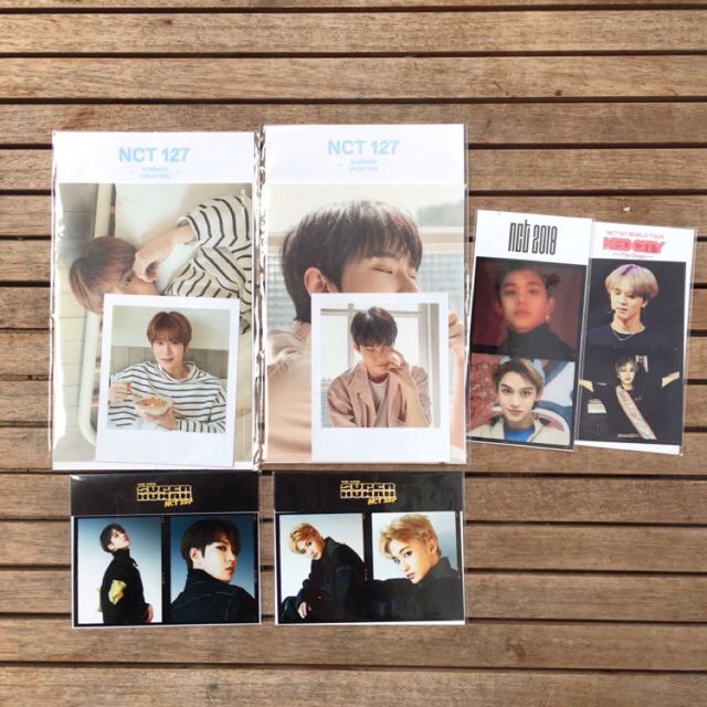 NCT 127 Superhuman Busan Pop-up Goods : Filmset Mark Doyoung / Postcard + Polaroid Jaehyun Doyoung