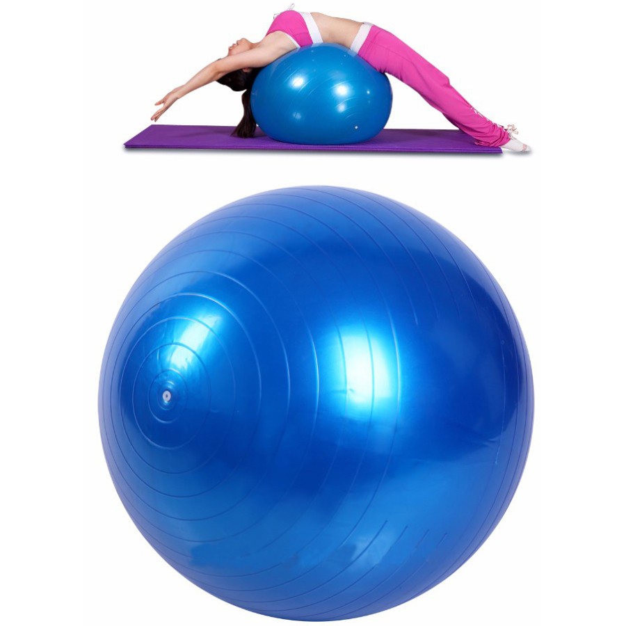 Bola Yoga Pilates Fitness Gym 55 cm - Blue