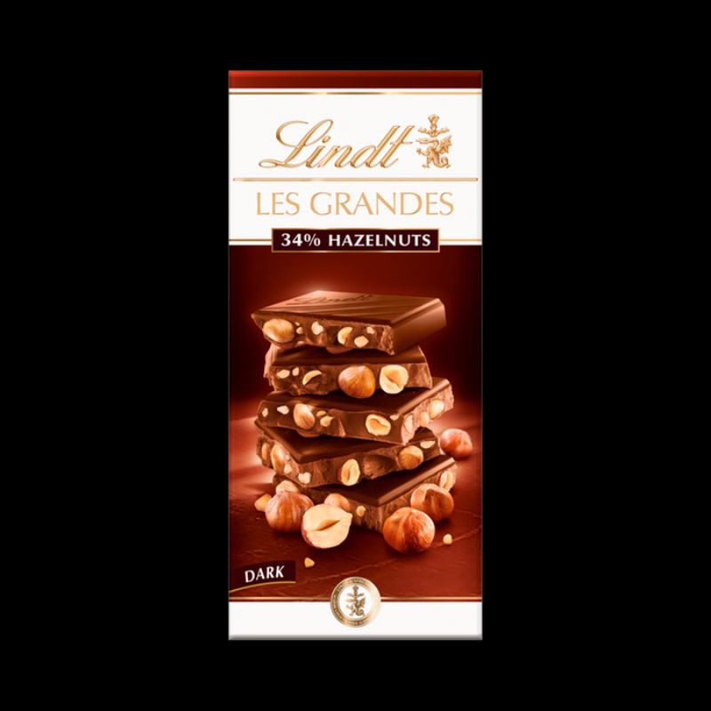 

LINDT GRANDES DARK HAZELNUT 150 GR