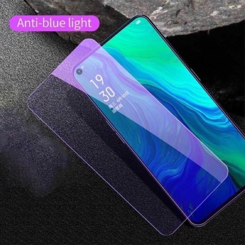 ANTI BLUE LIGHT Tempered Glass Oppo Reno 4 5 5F 6 6Pro 7 4G 5G Anti Gores Kaca ANTI RADIASI