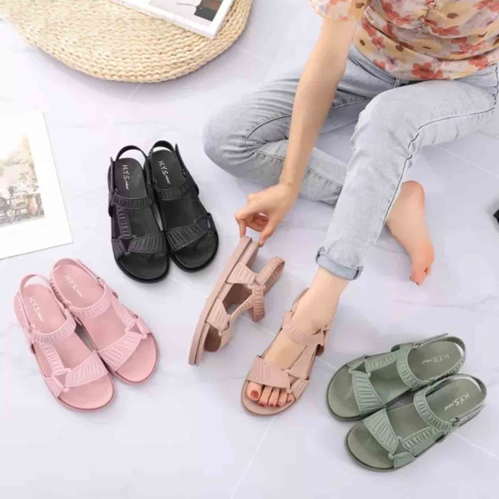 SANDAL GUNUNG IMPORT WANITA KEKINIAN |SANDAL JELLY. EMPUK DAN LEMBUT