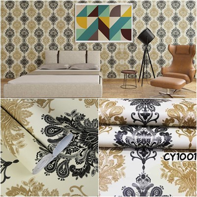 TERBARU PAKET Wallpaper 3 ROLL Stiker Dinding Motif Batik Bahan PVC Premium Quality BEST SELLER