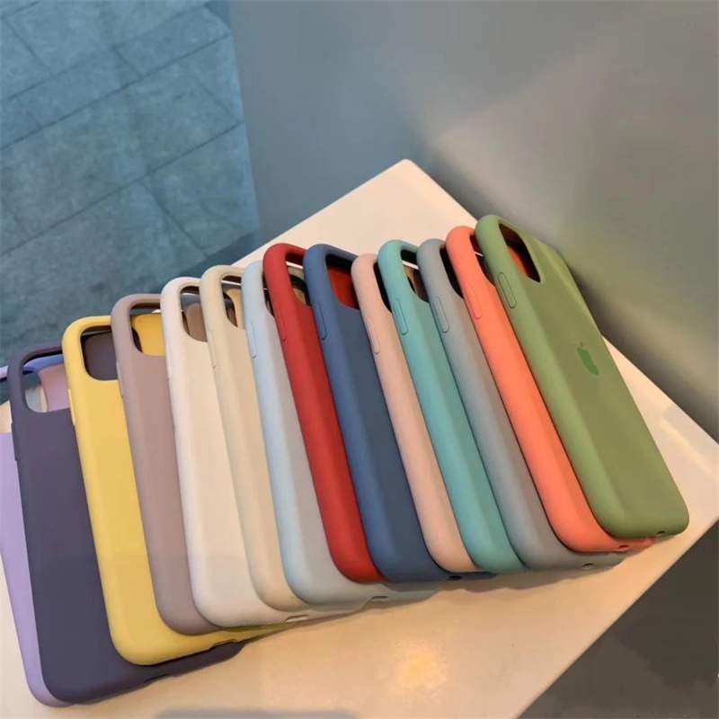 Soft case Silikon Cair 40 Warna cover iPhone 6 6s 7 8 plus X XR Xs 11 pro max