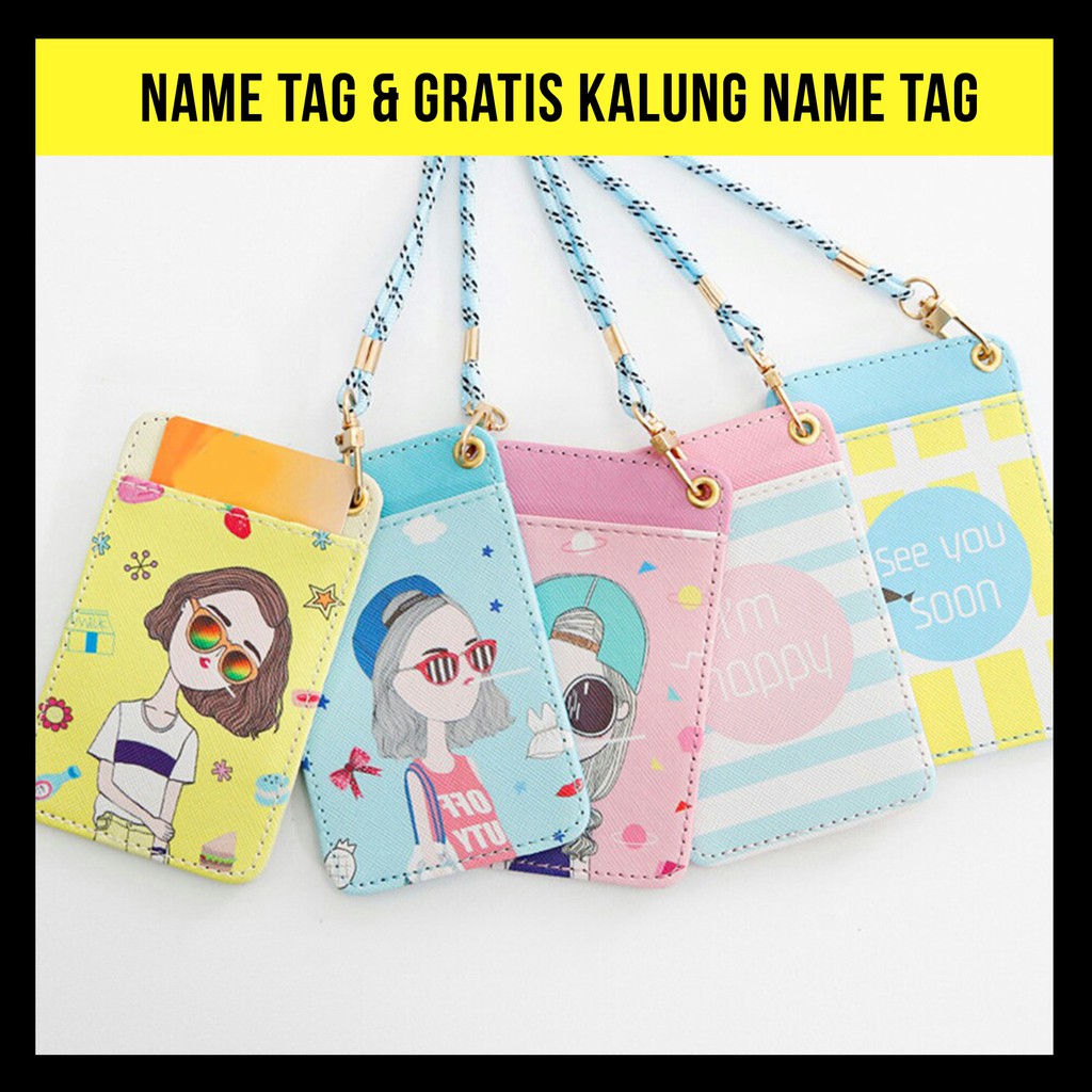 Name Tag Holder Id Card Card Holder Unik Dan Lucu Shopee