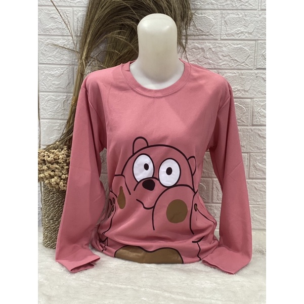 Kaos Lengan Panjang Wanita Gambar Murah