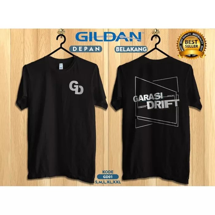 Kaos garasi drift - kaos gildan original gd02