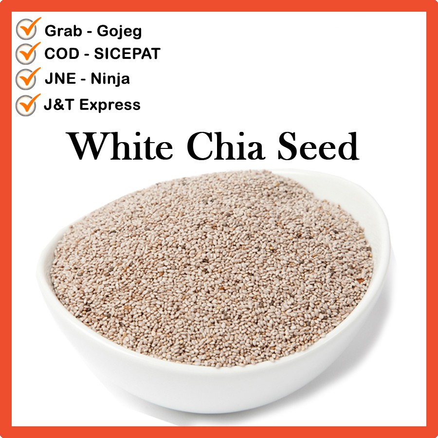 White Chia Seed - 5 kg - Natural White Chia Seeds - Chia Seed Putih 5kg - Biji Chia Putih