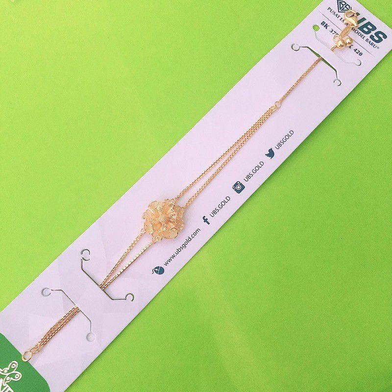 GELANG SERUT BUNGA RENDA KRAWANG 2 LAYER UBS 375 8K