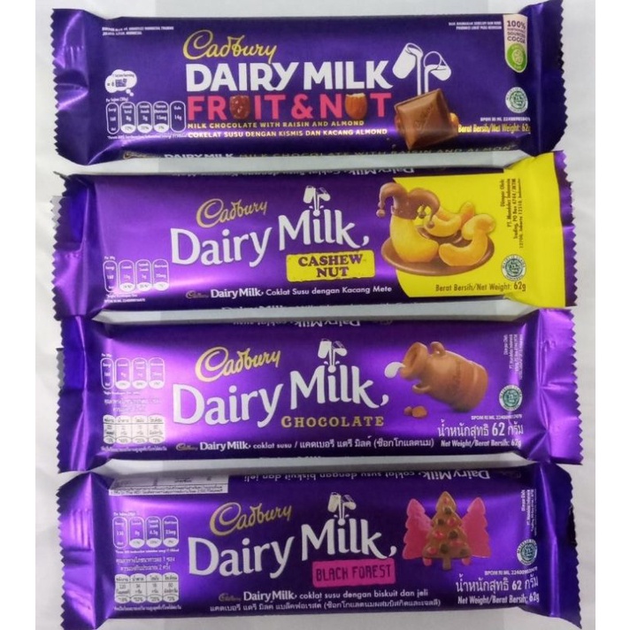 Jual Cadbury Dairy Milk 62gr Coklat Valentine | Shopee Indonesia