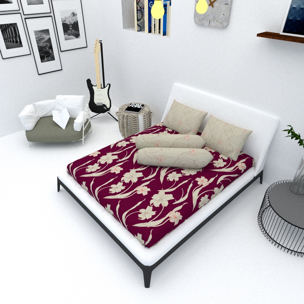 Sprei Lovella King B2 - 180 X 200 - Fillo - Sprei Lembut Dan Tidak Mudah Luntur