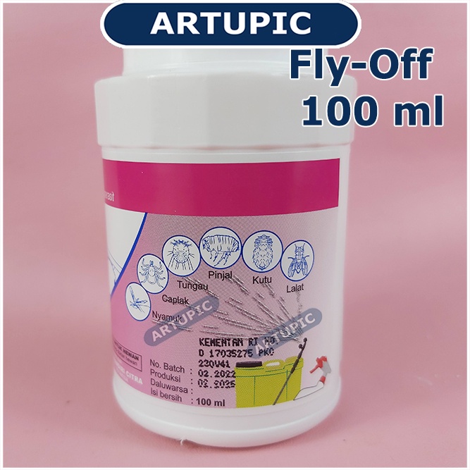 Fly-Off 100 ml Obat Anti Lalat Kutu Nyamuk Parasit Semprot Hewan Efektif mengendalikan lalat