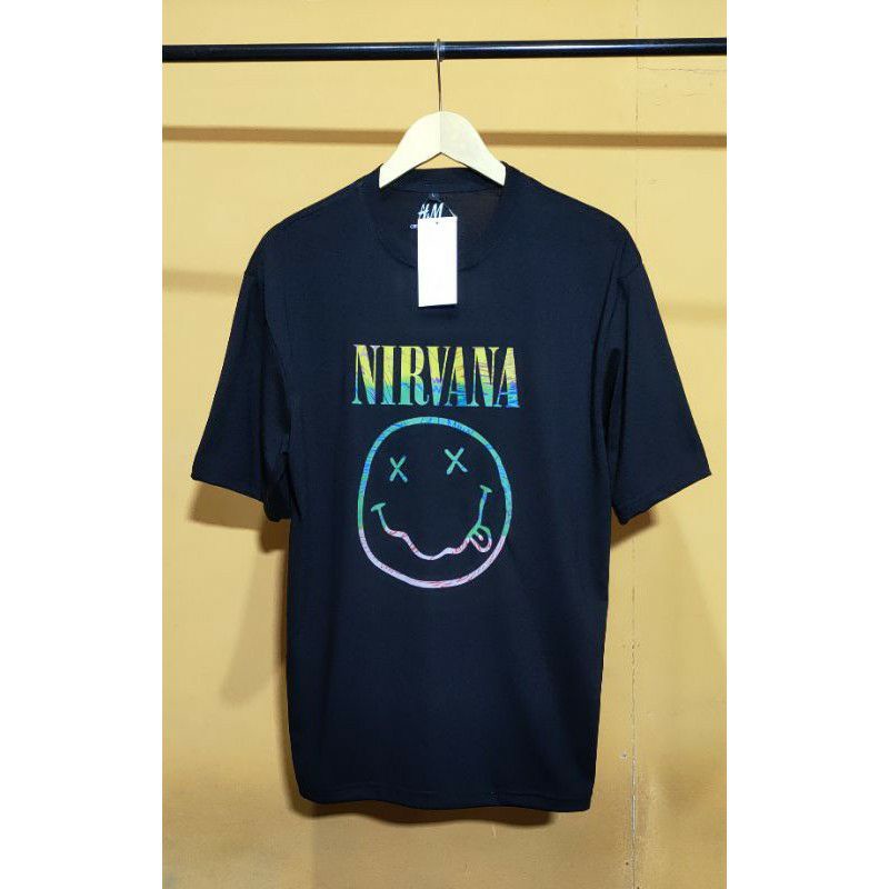 T-Shirt Nirvana Smile Kaos H&M