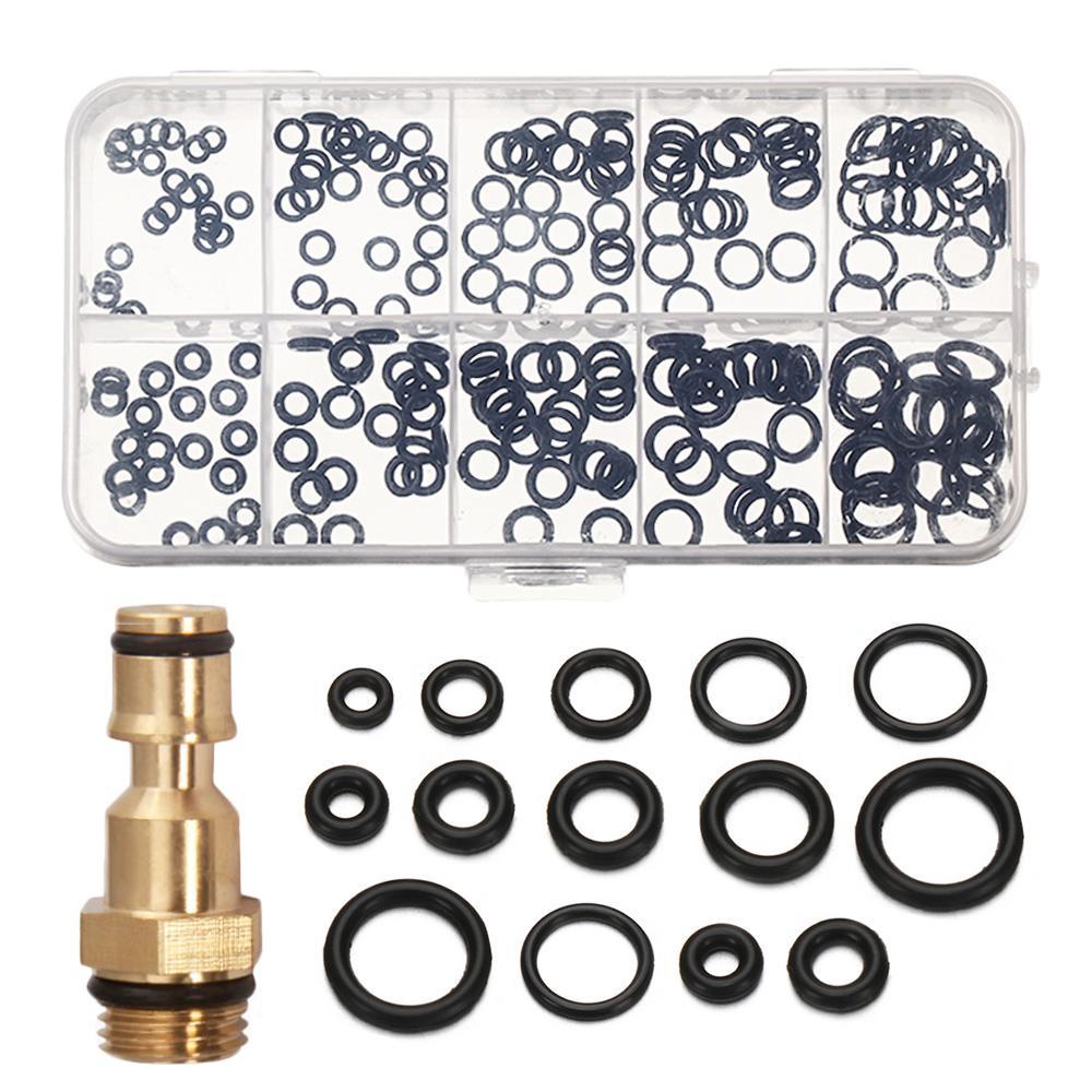 TOP 225 /200 Pcs NBR Seal Ring Kit Multifungsi Tahan Minyak Suhu Tinggi Sambungan Mesin Cuci