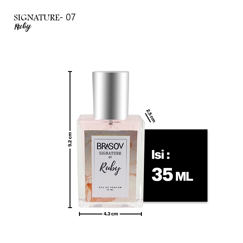 ★ BB ★ BRASOV Parfum Unisex 35 ML Eau De Parfume Signature Parfum Spray Halal BPOM XX-CT