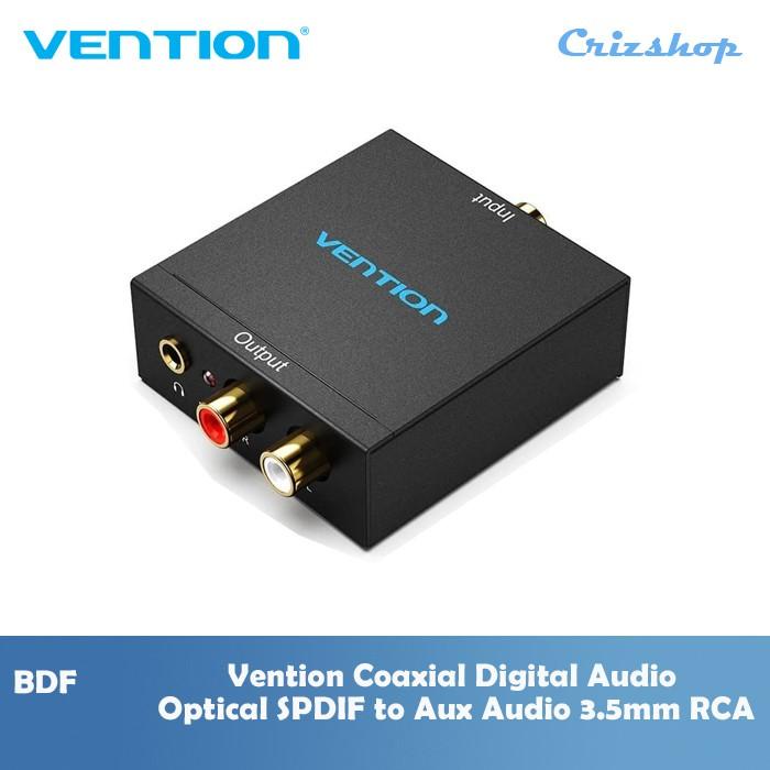 Vention BDE Coaxial Digital Audio Optical SPDIF to Aux Audio 3.5mm RCA