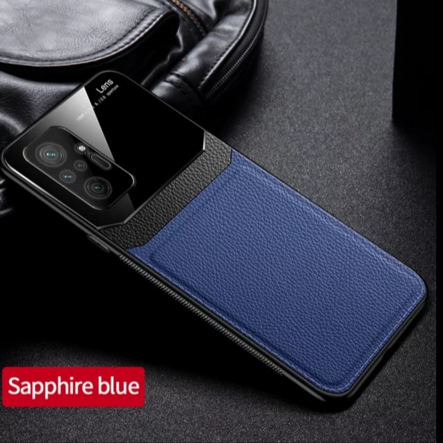 Hardcase Leather Xiaomi Redmi Note 10 Pro  Flexy Glass Case Redmi Note 10 Pro 2021