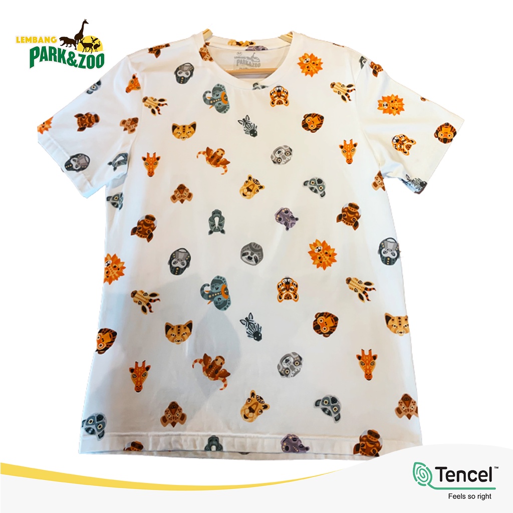 Lembang Park &amp; Zoo - T Shirt Fullprint Pria motif Madagaskar / Atasan Pria / Kaos Pria